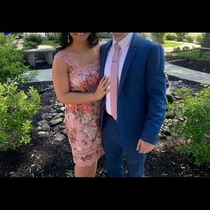 Lace Floral Mini Dress - Summer Wedding Guest - w Tags